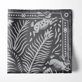 EYE OF TIGER SILK POCKET SQUARE